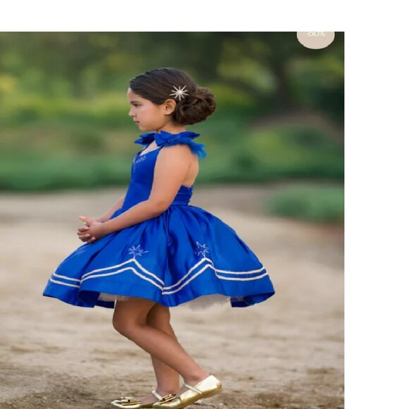 NEW Dollcake Glitz Gleam Royal Blue Dress Holiday Nutcracker Special Occasion 8 - Picture 3 of 4